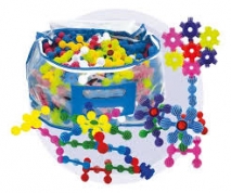 KIT ENCAIXE MAGICO COM 400 PEÇAS - MAXI TOYS