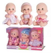 BONECA BABIES EXPRESSÕES TRIGÊMEAS