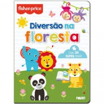 Livro Quebra Cabeça Fisher Price Diversão na Floresta