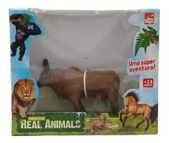 BRINQUEDO MINI BOI DE VINIL REAL ANIMALS