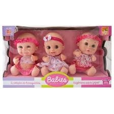 BONECA BABIES EXPRESSÕES TRIGÊMEAS